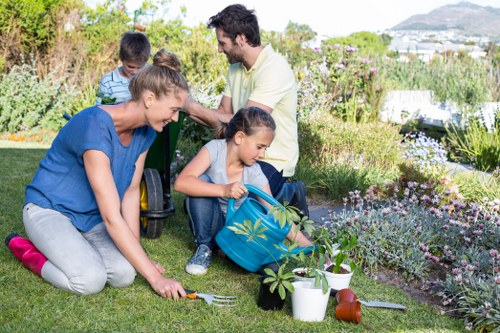 Supervisor reviewing a gardening service issue for fair resolution